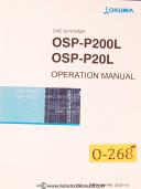 Okuma-Okuma OSP-P200L and OSP-P20L, Operations and Programming manual 2007-OSP-P200L/P20L-01
